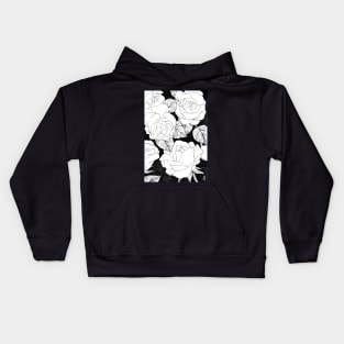 dark spring roses Kids Hoodie